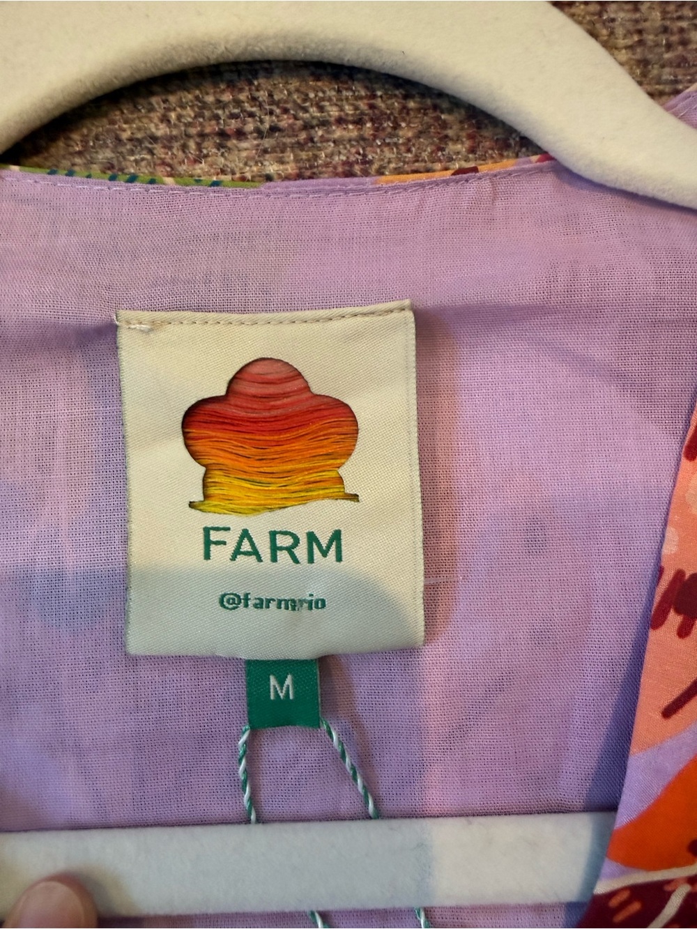 FARM Rio Lilac Beaks and Bananas Tropical Romper - Picture 7 of 9
